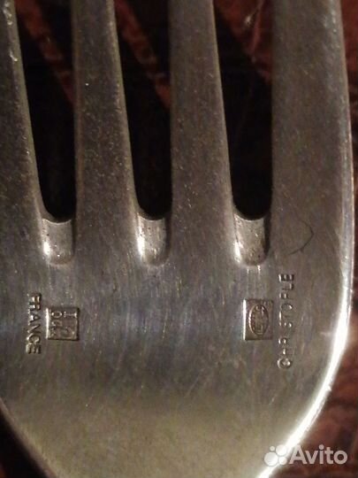 Вилка столовая серебро