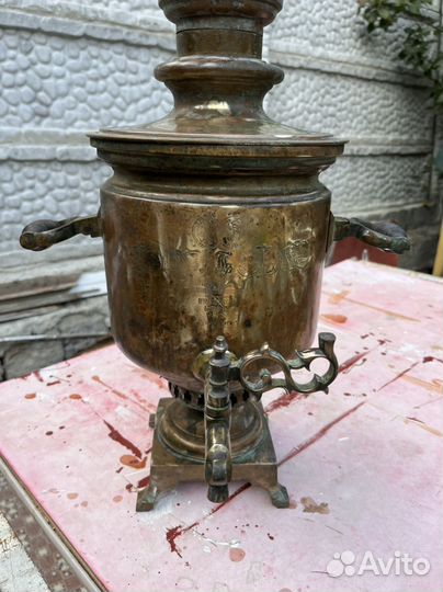Самовар на дровах старинный