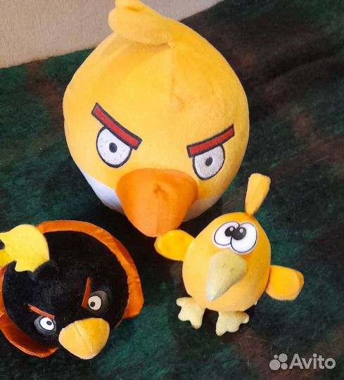 Angry Birds мягкие игрушки (Бомб и др.)