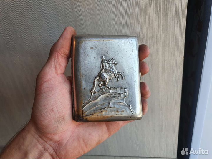 Портсигар Пётр 1 СССР