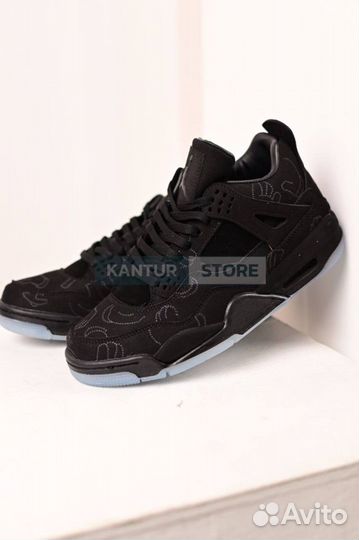 Кроссовки мужские Nike Air Jordan 4 Kaws Black