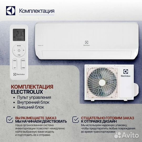 Сплит система Electrolux Fusion 2.0