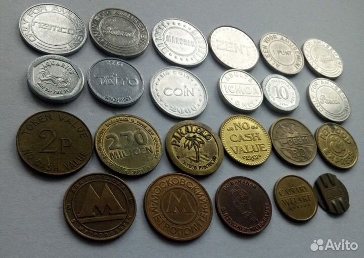 Жетоны мира набор 23 шт