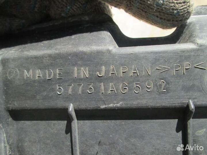 Защита бампера передняя Subaru Legacy BP5 EJ204