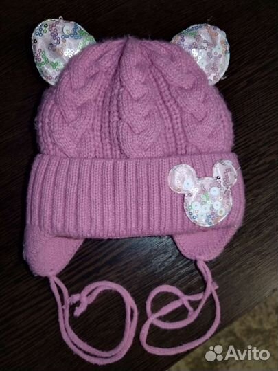 Шапка детская для девочки зимняя