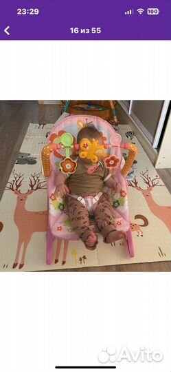 Шезлонг детский