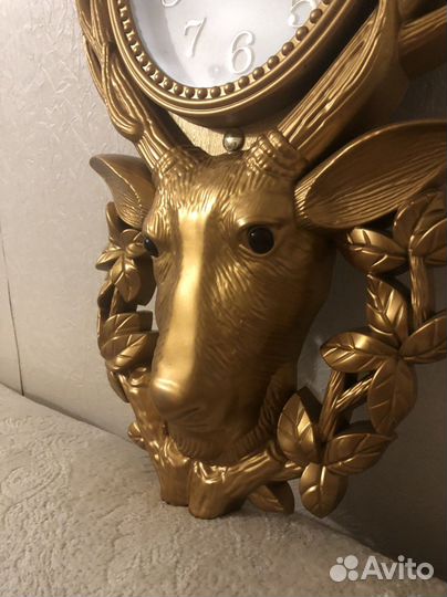 Часы настенные олень