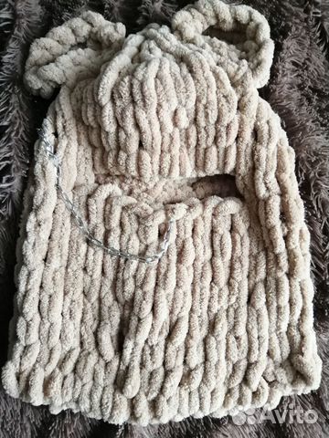 Шапка балаклава женская с ушами