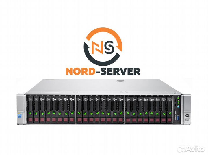 Сервер HP DL380 Gen9 26SFF 2x E5-2667 v4 384GB