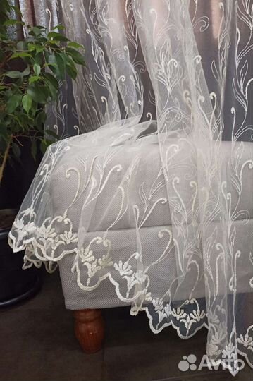 Тюль готовая новая 250*300
