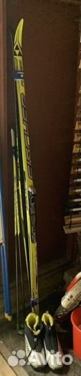Лыжные ботинки Fischer и лыжи (комплект) 38 р