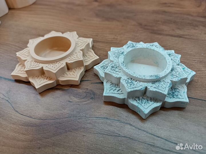 Изделия из гипса,подставки,шкатулки,подсвечники