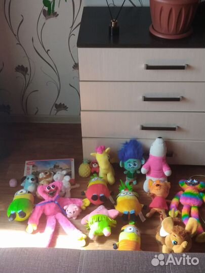 Мягкие игрушки большим пакетом