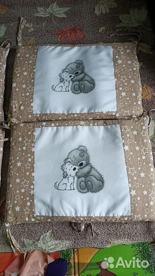 Бортик на детскую кроватку, матрас