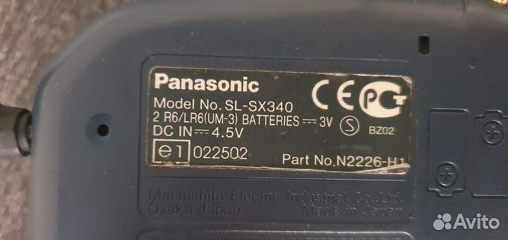 Cd плеер Panasonic Sl-sx340 jvc xl-PG37sl