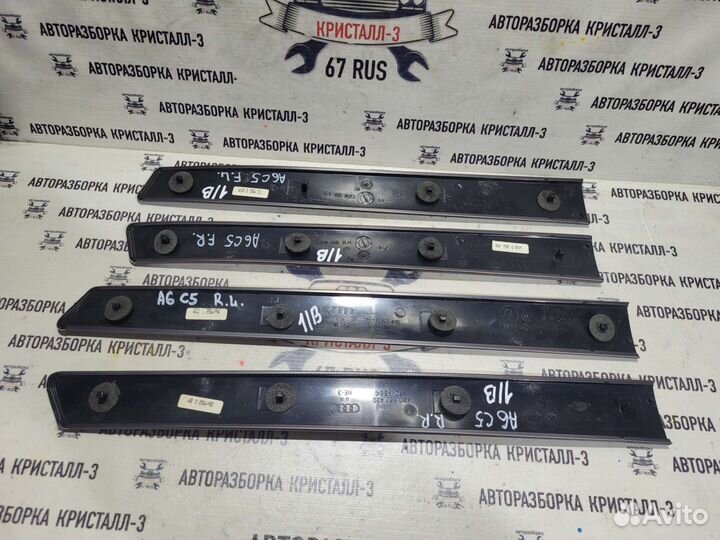 Накладки обшивок дверей audi a6 c5 (комплект 4шт)