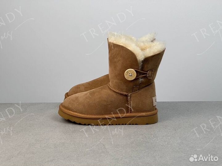 Угги classic темно песочные детские UGG