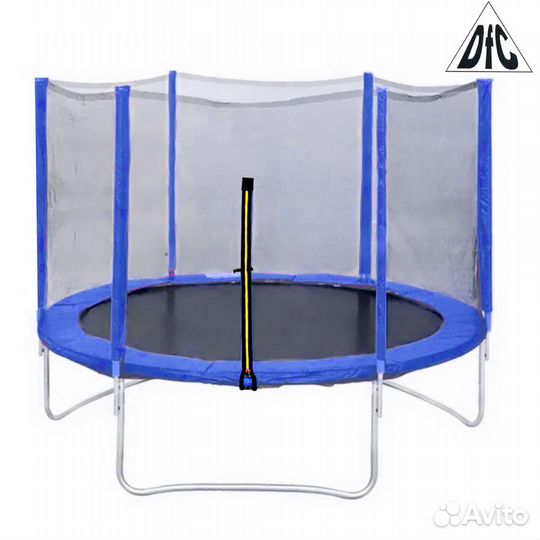 Батут DFC trampoline fitness С сеткой 10FT-TR-B