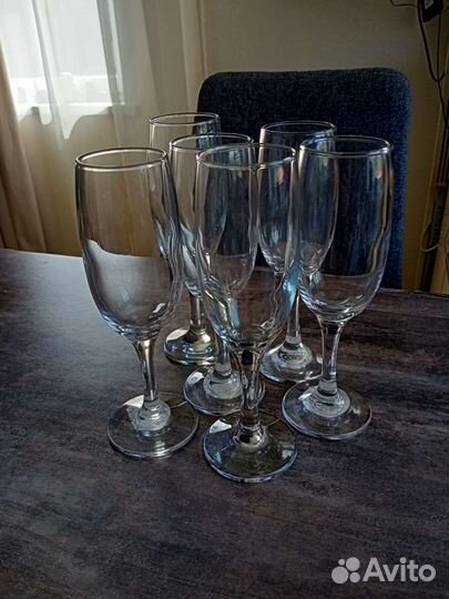 Бокалы для шампанского 8шт