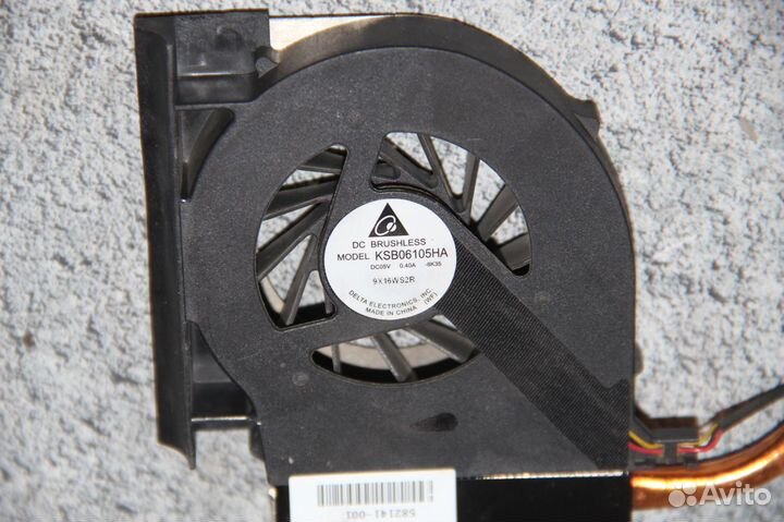 Система охлаждения ноутбука HP Compaq CQ61