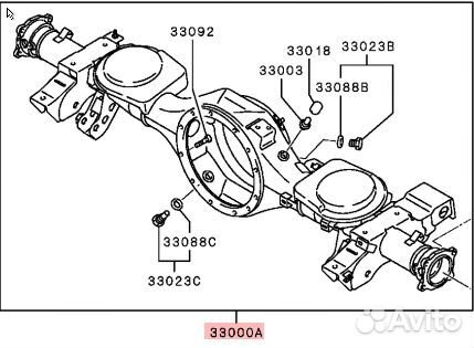 Задний мост Mitsubishi Pajero Sport KS 3711A390