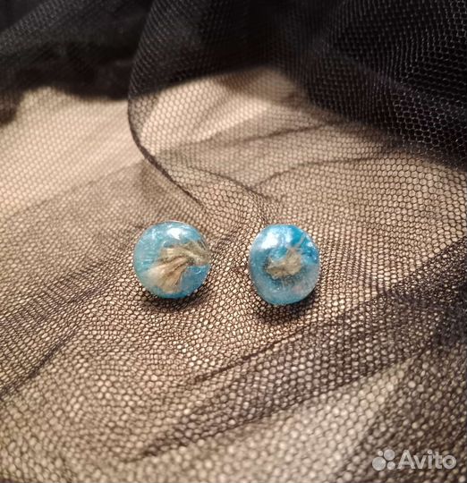 Серьги из эпоксидной смолы