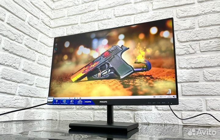 Монитор philips 245E1S/23.8/QHD/IPS/75Hz