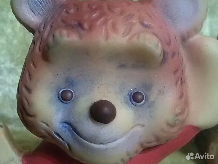 Игрушка мишка символ чемпионата мира по хоккею 86