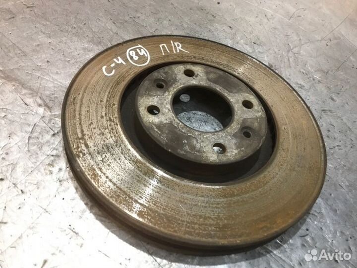 Тормозной диск передний Citroen C4 хетчбек EP6