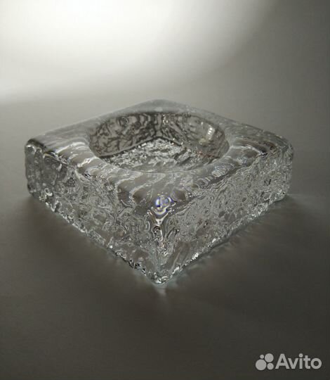 Хрустальная ваза/пепельница Orrefors. Швеция. 70-е