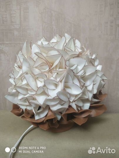 Ночник из изолона гортензия