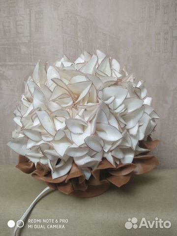 Ночник из изолона гортензия