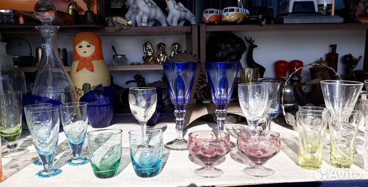 Рюмки фужеры бокалы Богемия и другие
