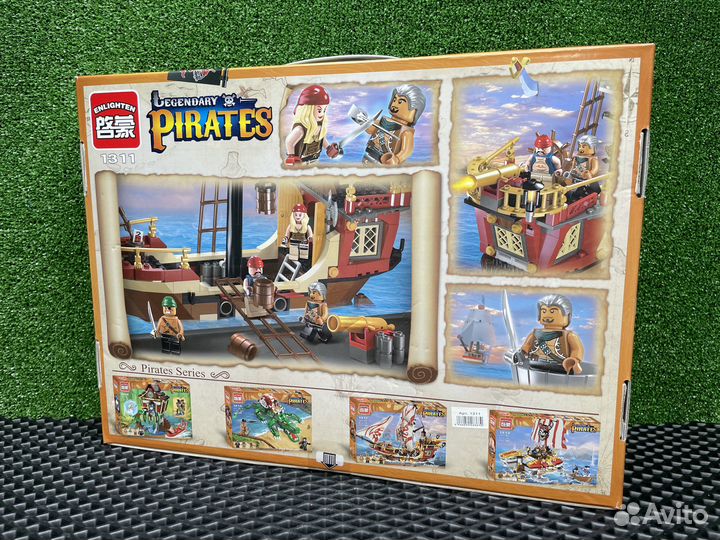 Конструктор Пиратский корабль аналог лего