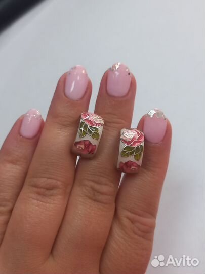 Серьги серебро эмаль Sokolov