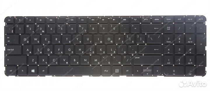 Клавиатура HP Pavilion DV7-7000, черная (без рамки