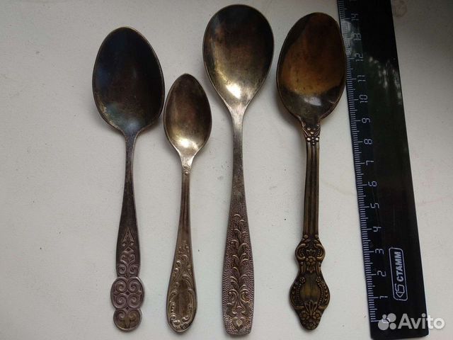 Ложки чайные мельхиор