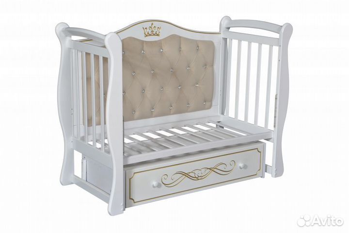 Детская кроватка julia 111 с мягкой стенкой