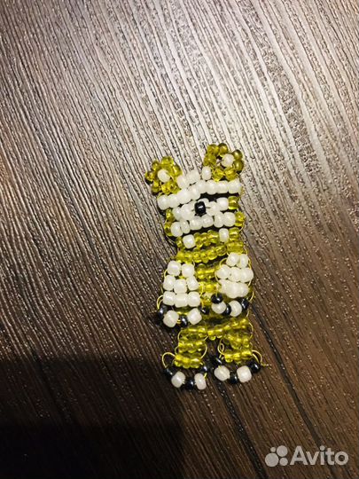 Мишка заколка на шапочку