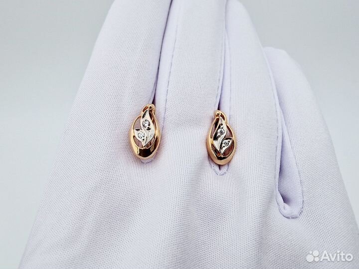 Золотые Серьги 585 пробы