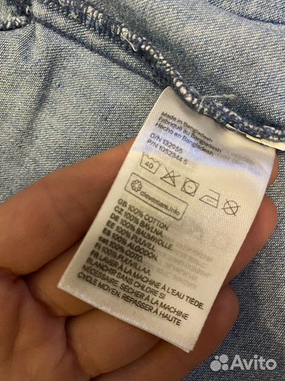 Джинсовая рубашка 104 HM