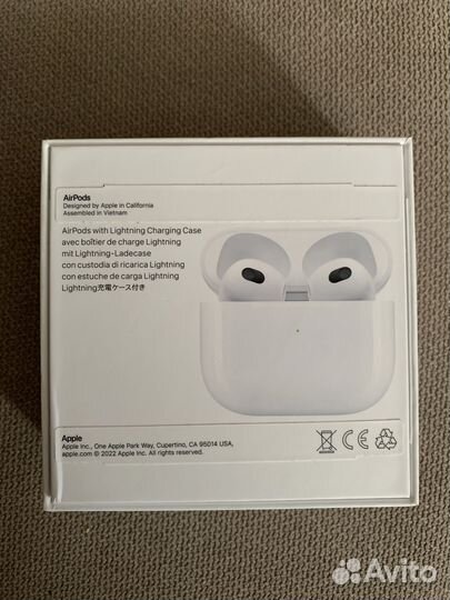 Беспроводные наушники apple airpods 3
