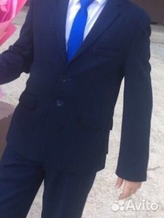 Школьный костюм для мальчика 146 синий