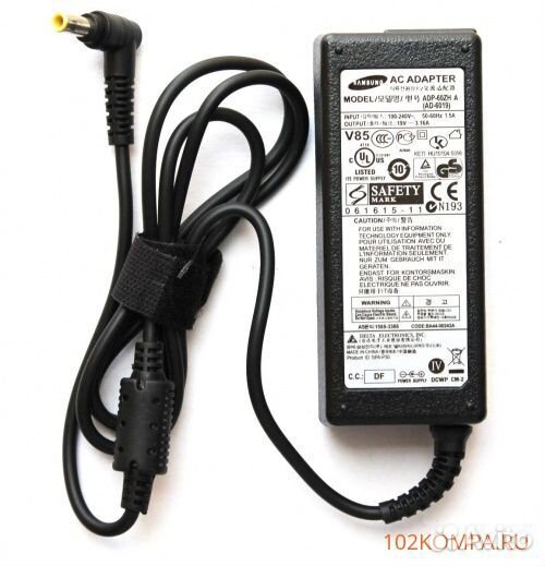 Зарядное устройство Samsung 19V 3,16A (60W) 5.5x3