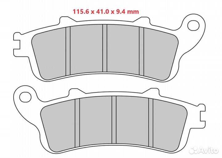 Колодки Brenta FA281 2P-250 FDB2098 07HO42 MCB693