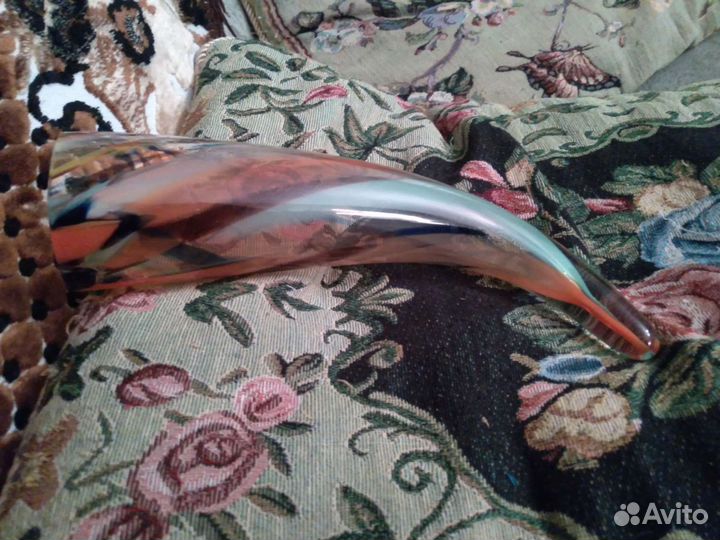 Рог цветное стекло из СССР