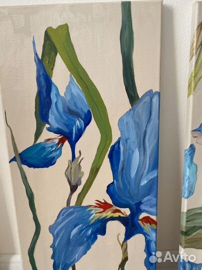 Картины маслом/диптих 60х30