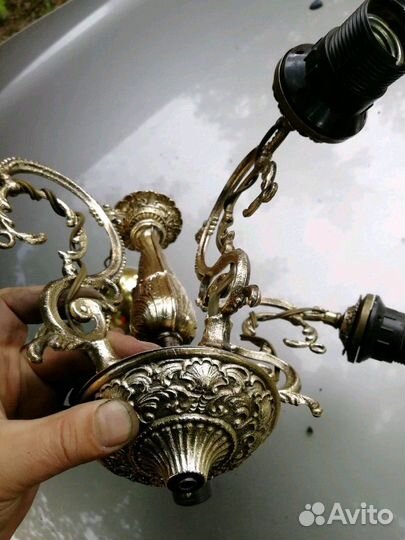 Люстра винтажная Бронзовая