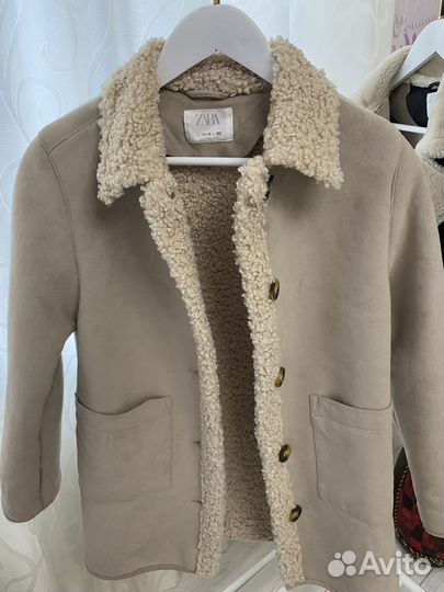 Дубленка для девочки zara