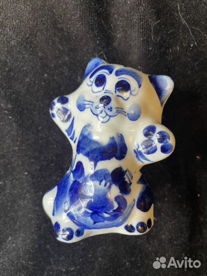 Кот фигурка гжель